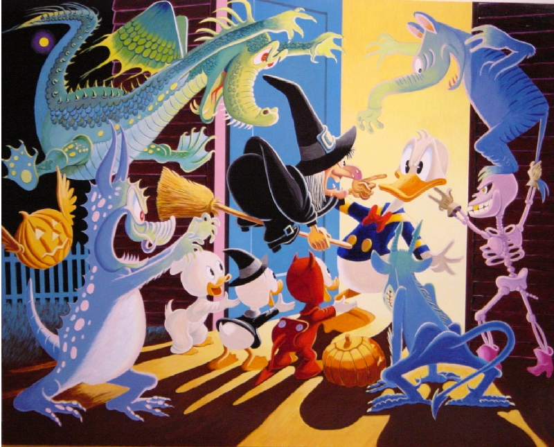 Halloween in Duckburg - masonite