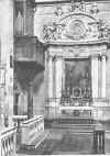 altare di san francesco d'assisi nel braccio destro del transetto - interno chiesa di san carlo borromeo