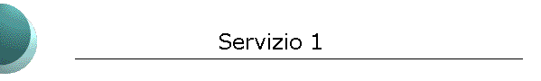 Servizio 1