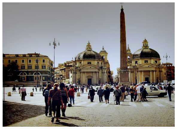 Piazza del Popolo... ultimo sguardo alla città