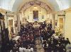 Interno dell'Oratorio in occasione di un raduno del Priorato Ligure