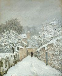 A.Sisley. Neve a Louveciennes, 1878