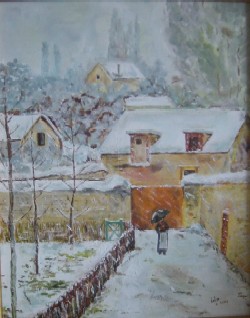 Alfred Sisley - Neve a Louveciennes