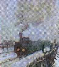 C.Monet - Treno nella neve, 1875