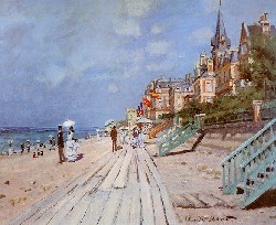 C.Monet - Spiaggia a Trouville, 1870