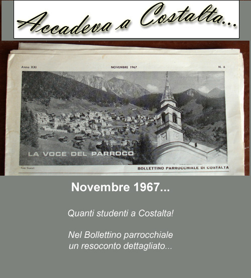 Scuola a Costalta 1967