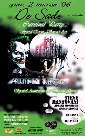 ALTER EGO - CARNIVAL PARTY - SPECIAL EVENT  - SECOND ACT