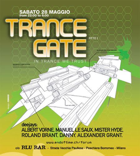 "TRANCE GATE" dj's Danny - Albert Vorne - Manuel Le Saux - Roland Brant - Mr. Hyde