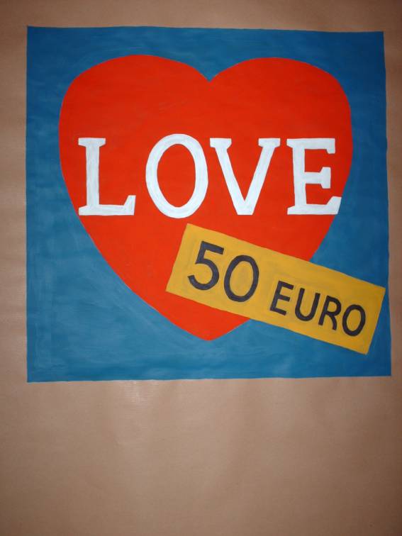 Love 50 euro, comunicazionismo, Enrico Del Rosso