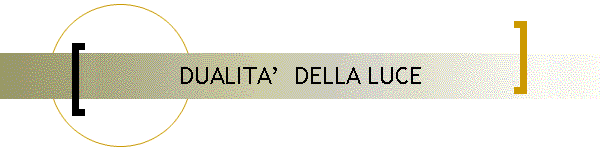 DUALITA  DELLA LUCE