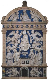 >>"Assunzione di Maria" di Andrea della Robbia (1435-1528) a La Verna