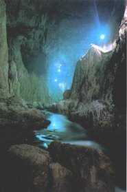 Panorama della grotta del Rumore