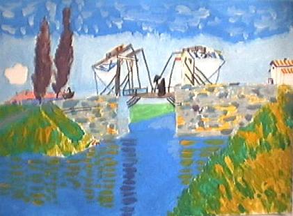 Riproduzione de 'Il Ponte levatoio' di V.Van Gogh (1853-1890)