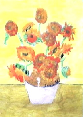 Riproduzione de 'I girasoli' - di V.Van Gogh (1853-1890)