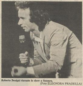 Roberto Benigni  Suzzara  agosto 1983