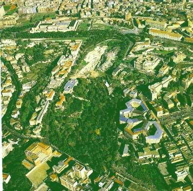 Veduta aerea dell'Orto Botanico