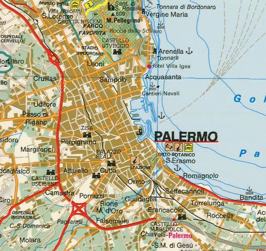 Home Page Digilander Libero It   Map Of Palermo 