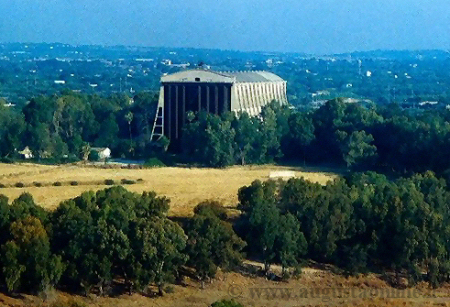 L'hangar dirigibili di Augusta visto dall'alto