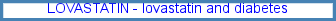 lovastatin vs crestor, lovastatin drug information