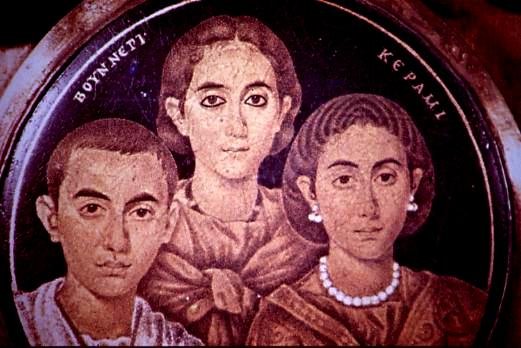 Galla coi figli (a sinistra Valentiniano)