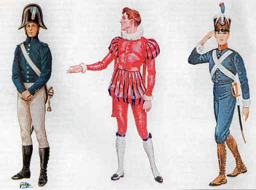 Accademia Torino con Paggio al centro. Cos vestiva La Marmora quando durante il periodo Napoleonico.....