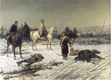 Garibaldi vittorioso a Digione in Francia, sua ultima impresa militare