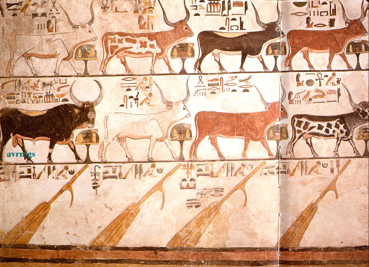 Древний Египет фрески животных