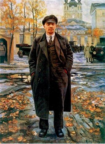 Lenin davanti allo Smolny
