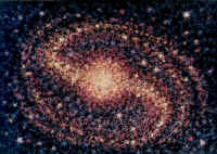 Galassia a spirale rossa