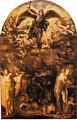 San Michele scaccia gli angeli ribelli - Domenico Beccafumi 1525