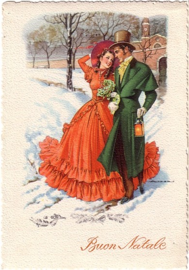 Immagini Natalizie Anni 50.Cartoline Di Natale