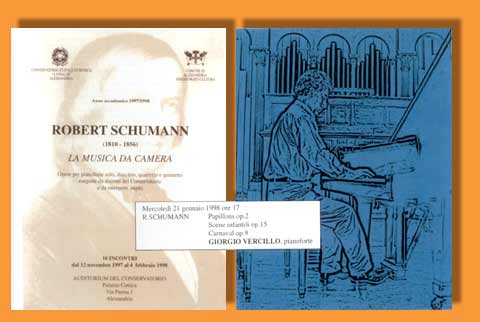 Concerto del 21 gennaio 1998 (10 incontri "La Musica da Camera) con musiche di Schumann presso l'Auditorium del Conservatorio "A. Vivaldi" di Alessandria