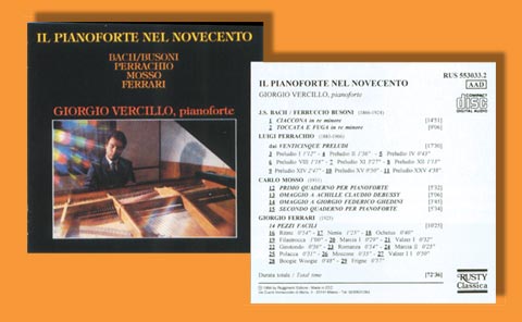 Il Pianoforte nel Novecento - Bach/Busoni, Perrachio, Mosso, Ferrari