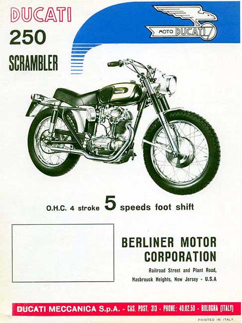 scrambler america vintage brochure