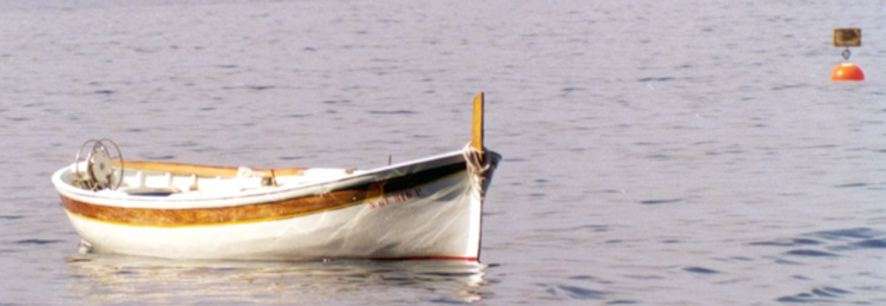 Una barca a Sanfruttuoso