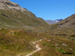 The path goes on to the La Stretta pass