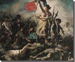 Delacroix, La libert guida il popolo