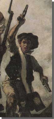 Delacroix, La libert guida il popolo (part.)