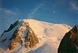 Luci del tramonto sul Mont Blanc du Tacul.