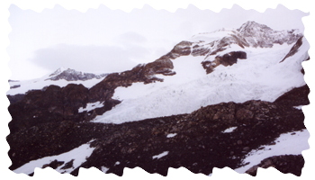 Nevai sulle pendici del Monte Rosa