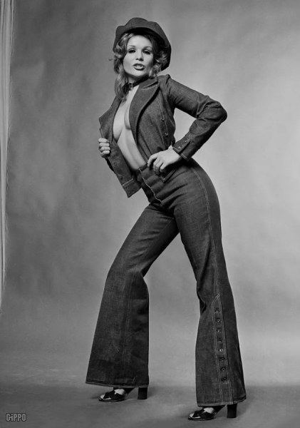 denim flared trouser 1971 