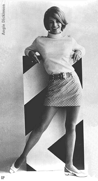angie dickinson mini skirt