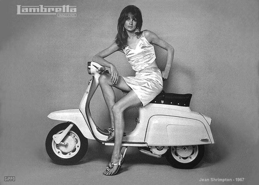 jean shrimpton lambretta