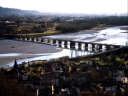 Panoramica del ponte sul Tagliamento