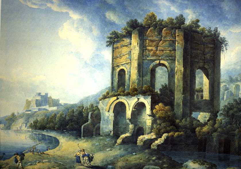 Il Tempio di Venere - Filippo Maria Giuntotardi (1768-1831- Gouache).jpg (73001 byte)
