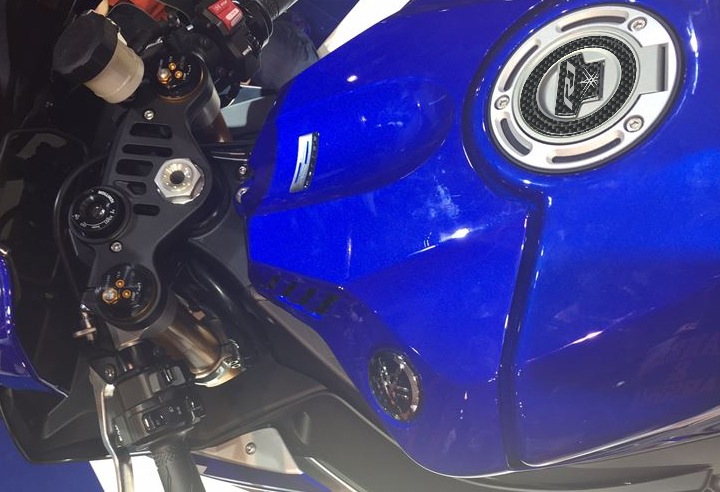 Sticker Gel 3D Plate Steering Compatible X Yamaha Bike YZF R1 2015-2020