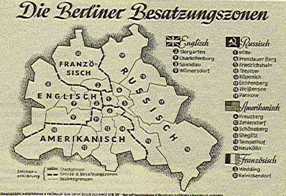 Berlino: le quattro zone