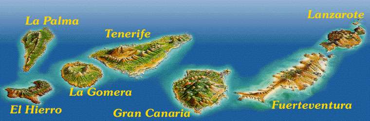 mappa Isole Canarie