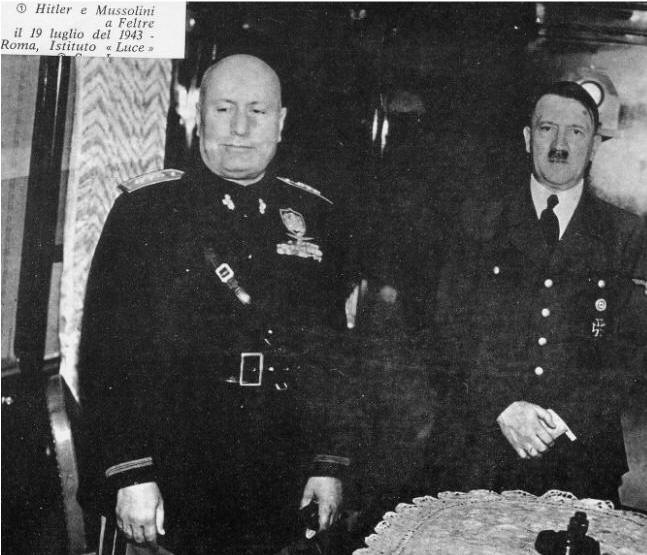 Mussolini e Hitler a Feltre