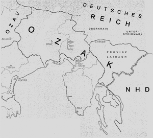 Ozav e Ozak le due nuove provincie del Reich sul territorio italiano